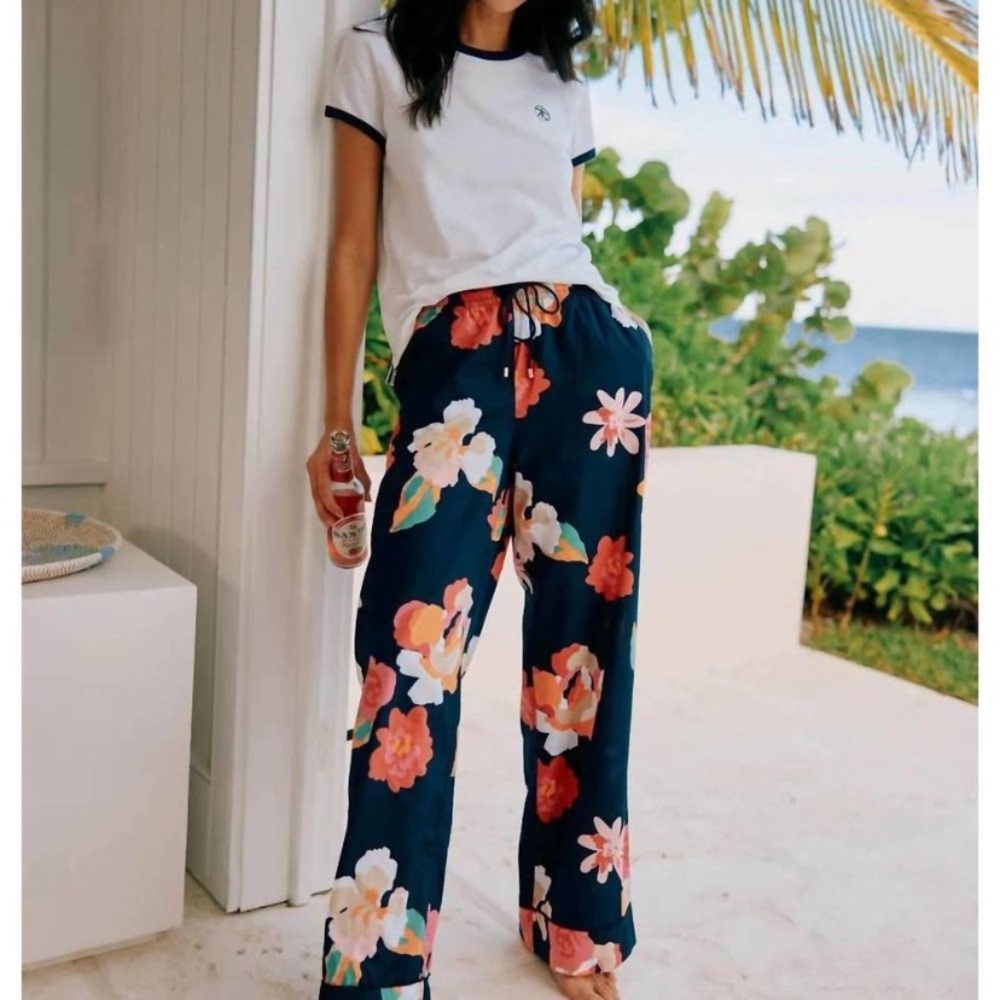 NEW SOUTHERN TIDE Women's Southern Tide Blue Alain Garden Splendor Pant Floral